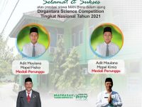 Medali Perungu Pada Dirgantara Science Competition Tingkat Nasional Tahun 2021